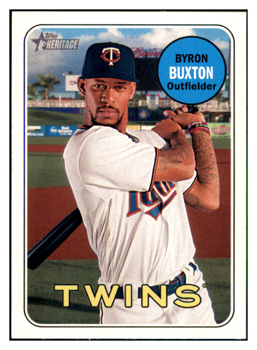 2018 Topps Heritage Byron
  Buxton   Minnesota Twins Baseball Card
  TMH1A simple Xclusive Collectibles