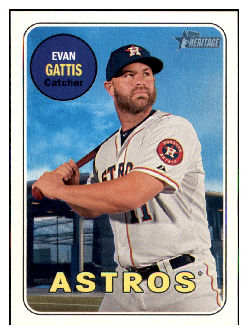 2018 Topps Heritage Evan
Gattis Houston Astros Baseball Card
TMH1A simple Xclusive Collectibles