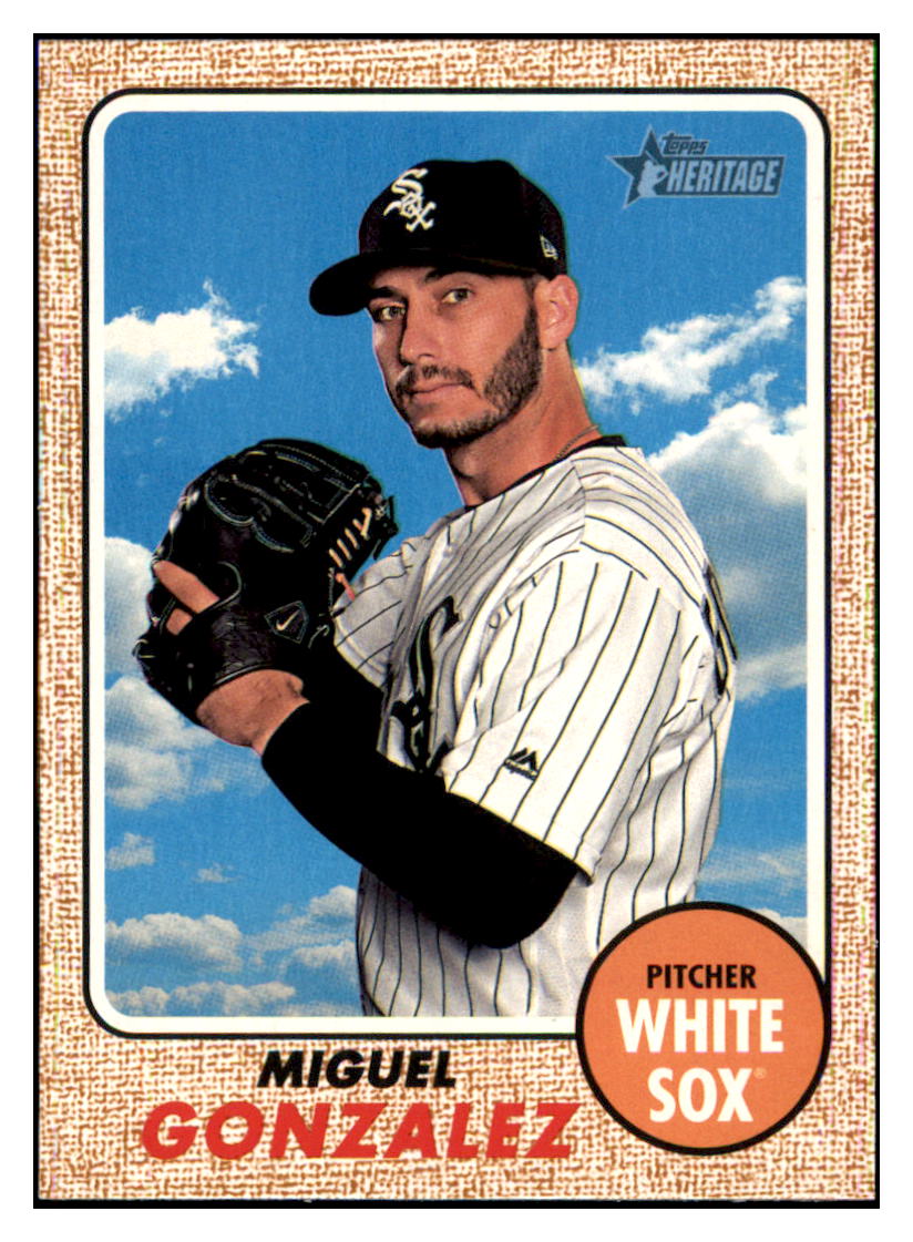 2017 Topps Heritage Miguel
Gonzalez Chicago White Sox Baseball
Card TMH1A simple Xclusive Collectibles