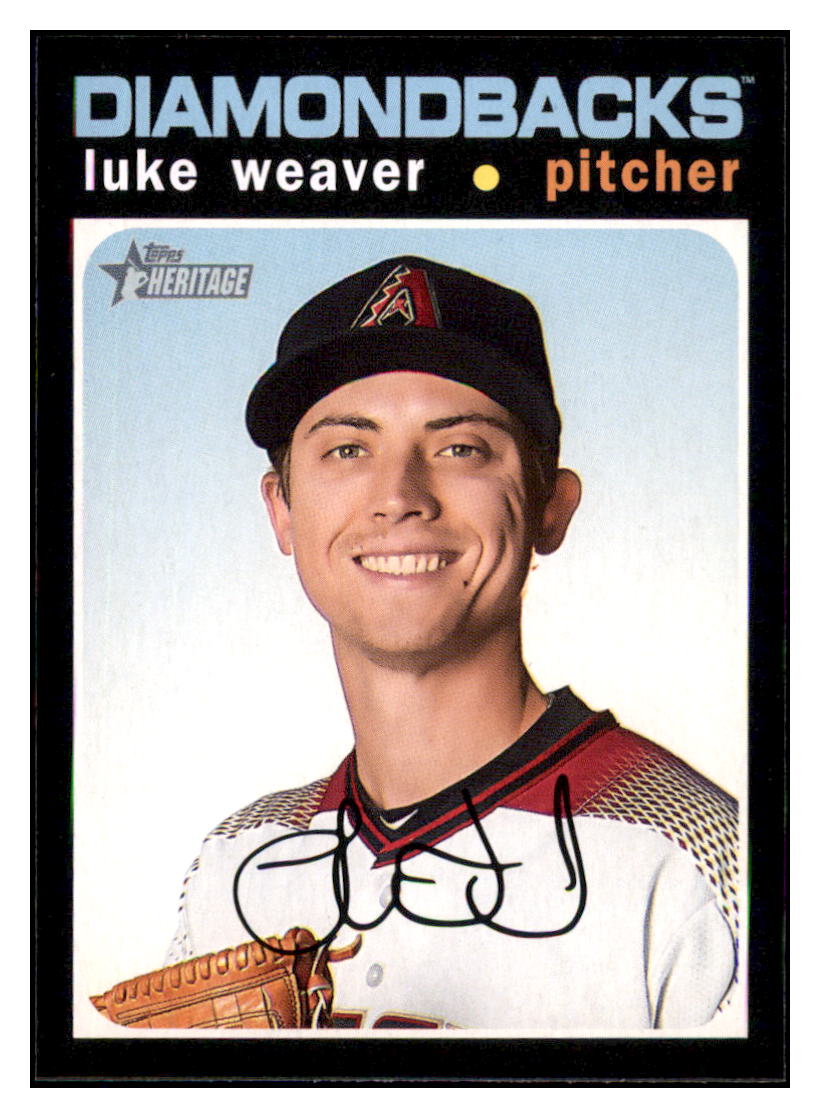 2020 Topps Heritage Luke
  Weaver   Arizona Diamondbacks Baseball
  Card TMH1A simple Xclusive Collectibles   