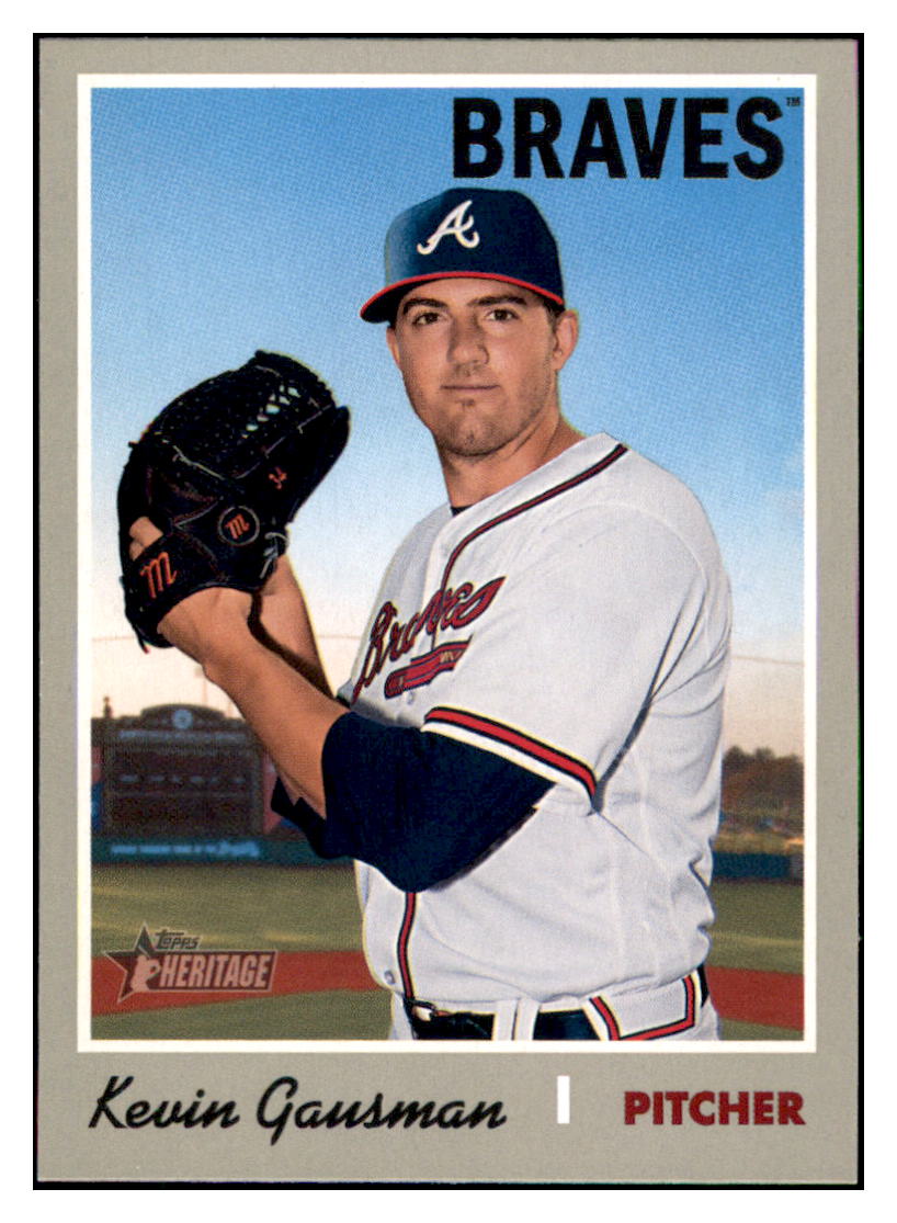 2019 Topps Heritage Kevin
  Gausman   Atlanta Braves Baseball Card
  TMH1A simple Xclusive Collectibles