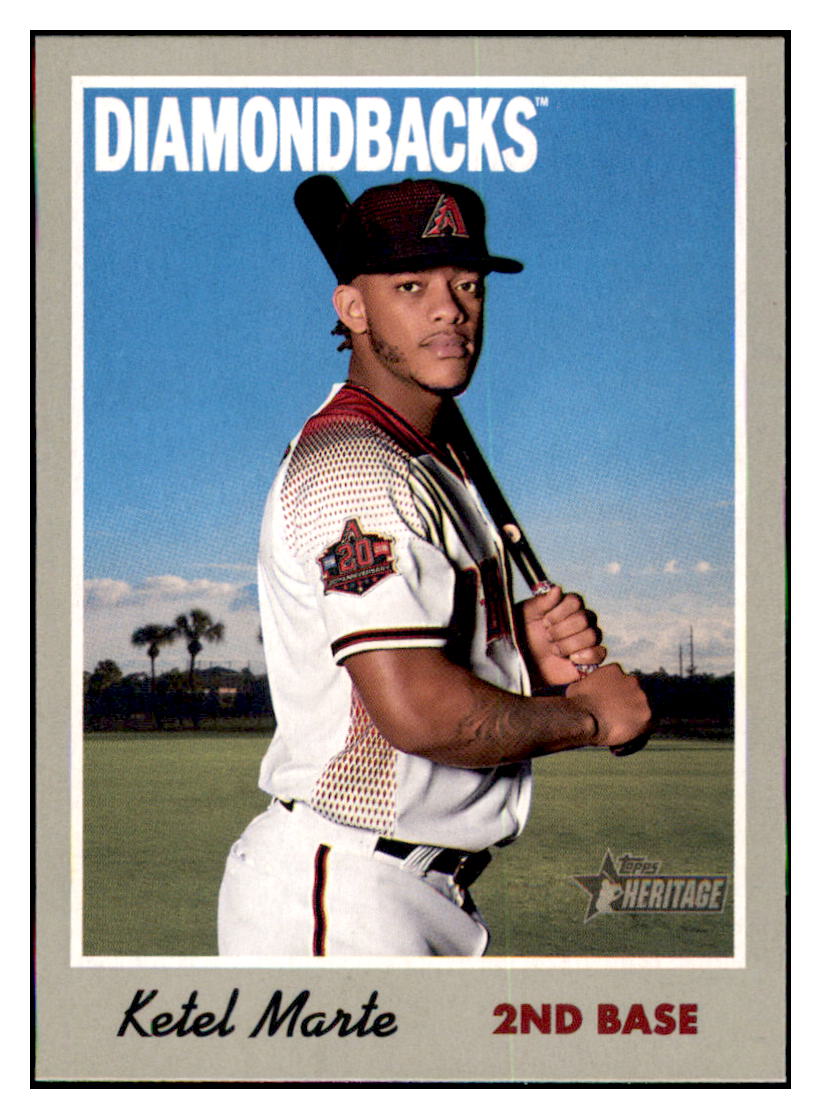 2019 Topps Heritage Ketel
Marte Arizona Diamondbacks Baseball
Card TMH1A simple Xclusive Collectibles