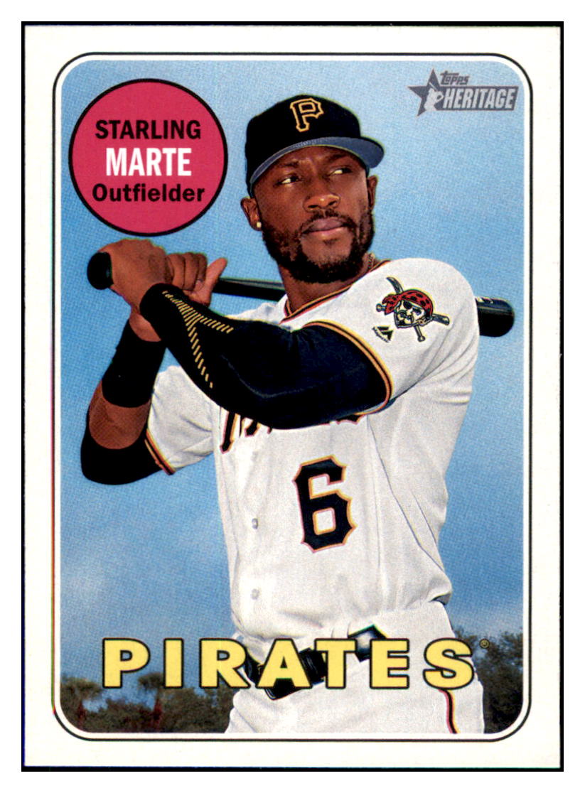 2018 Topps Heritage Starling
  Marte   Pittsburgh Pirates Baseball
  Card TMH1A simple Xclusive Collectibles