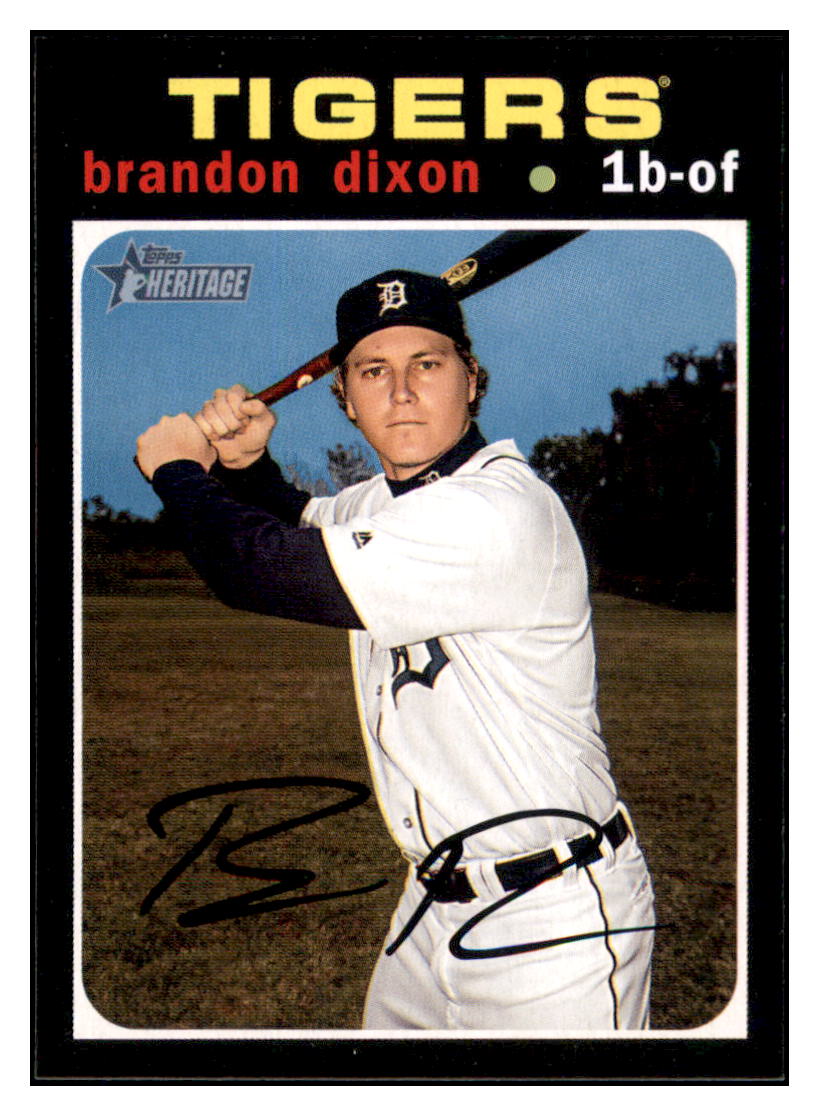 2020 Topps Heritage Brandon
  Dixon French  Detroit Tigers Baseball
  Card TMH1A simple Xclusive Collectibles   