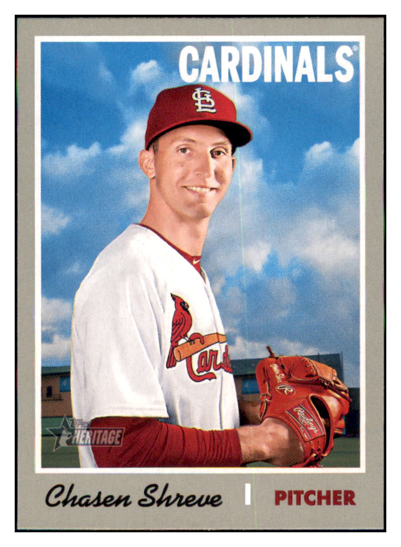 2019 Topps Heritage Chasen
Shreve St. Louis Cardinals Baseball
Card TMH1A simple Xclusive Collectibles