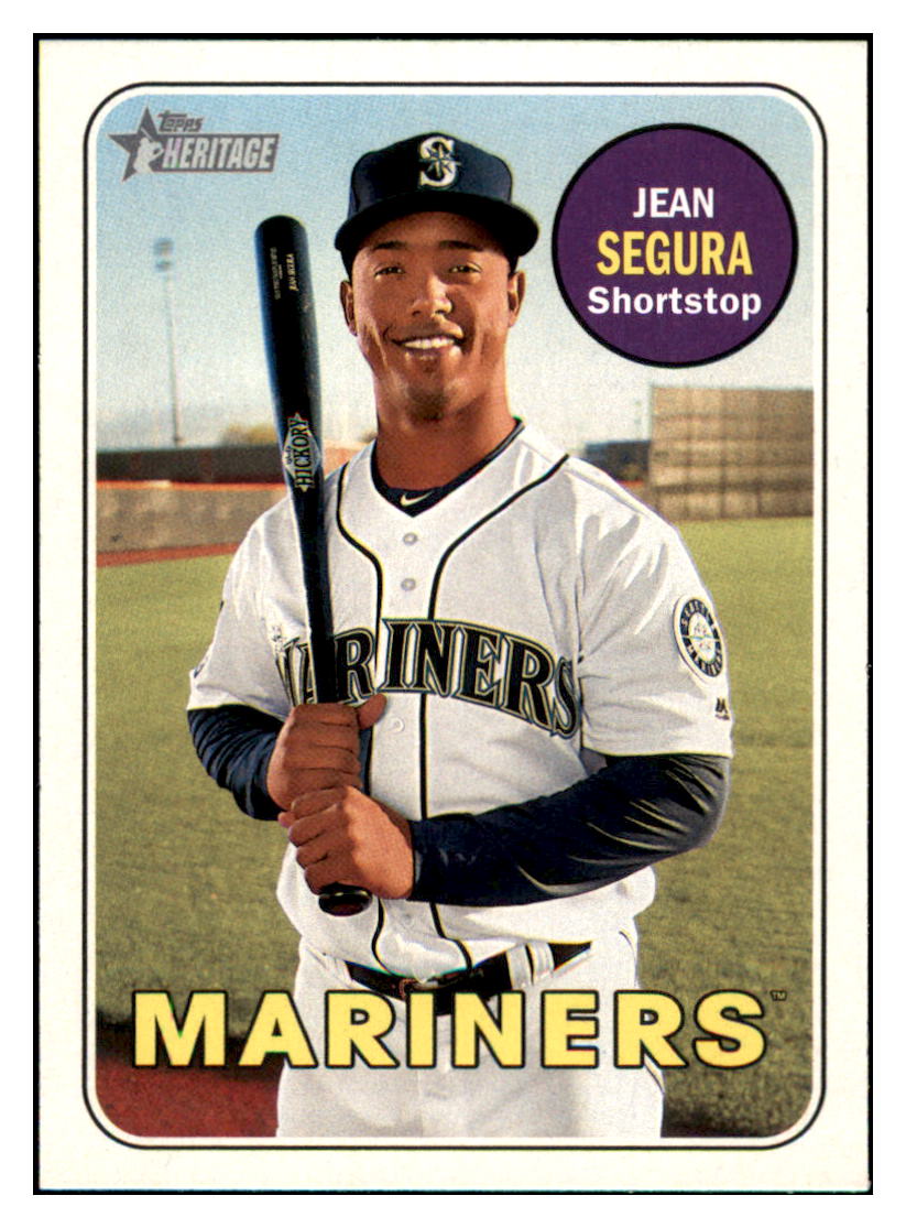 2018 Topps Heritage Jean
  Segura   Seattle Mariners Baseball Card
  TMH1A simple Xclusive Collectibles