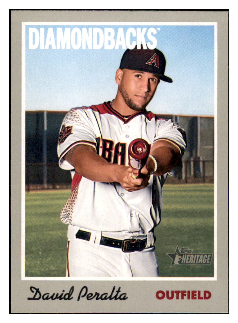 2019 Topps Heritage David
Peralta Arizona Diamondbacks Baseball
Card TMH1A simple Xclusive Collectibles