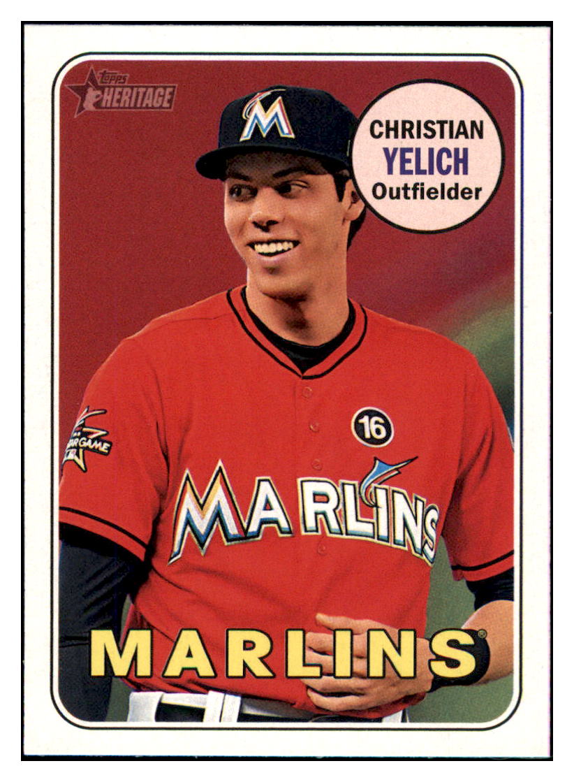 2018 Topps Heritage Christian
Yelich Miami Marlins Baseball Card
TMH1A_1a simple Xclusive Collectibles