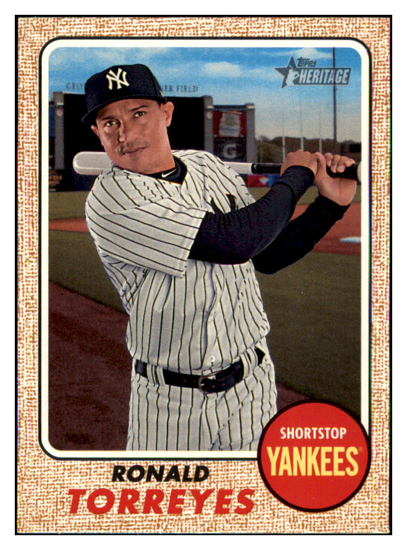 2017 Topps Heritage Ronald
Torreyes New York Yankees Baseball
Card TMH1A simple Xclusive Collectibles