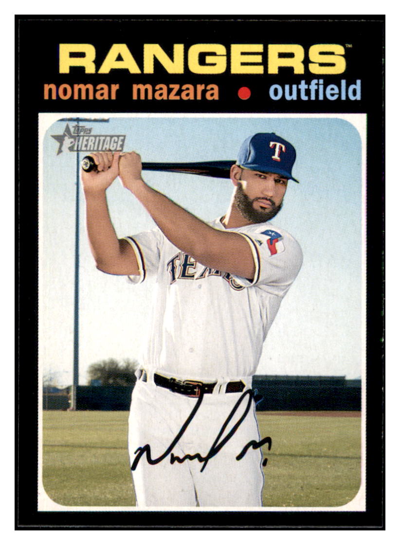 2020 Topps Heritage Nomar
Mazara Texas Rangers Baseball Card
TMH1A simple Xclusive Collectibles