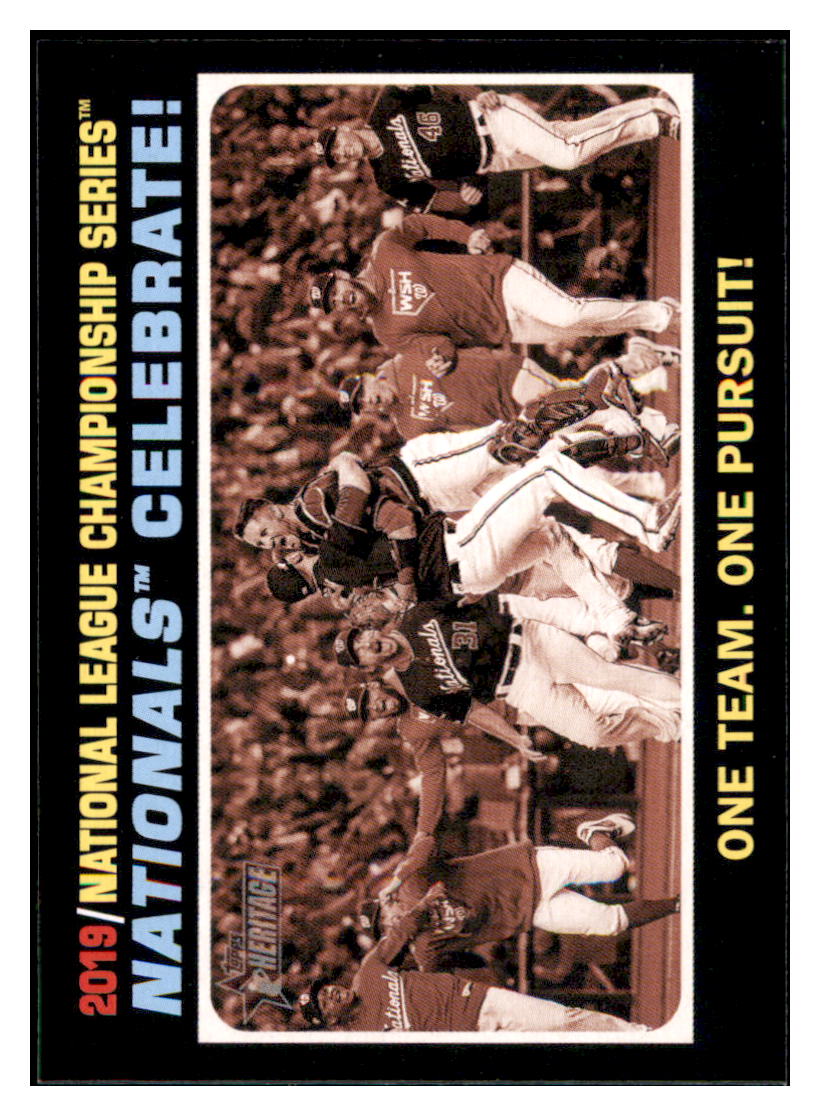 2020 Topps Heritage Nationals
  Celebrate! NLCS   Washington Nationals
  Baseball Card TMH1A simple Xclusive Collectibles   