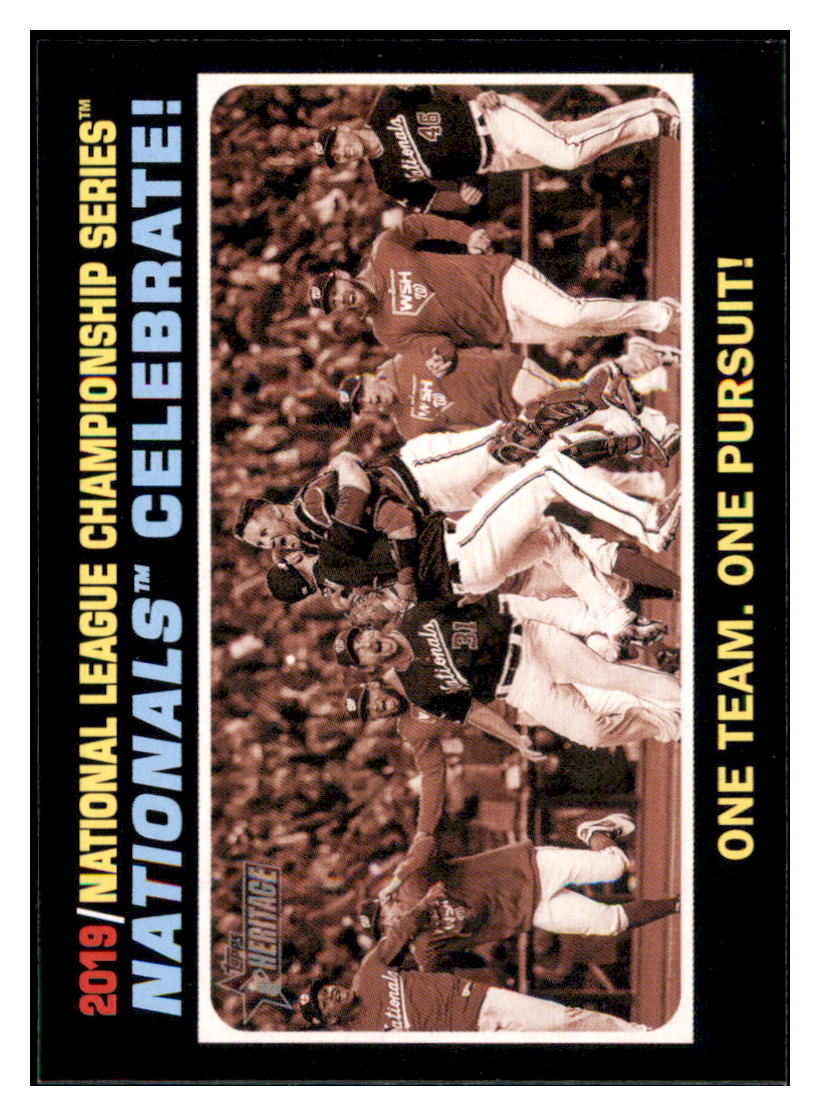 2020 Topps Heritage Nationals
Celebrate! NLCS Washington Nationals
Baseball Card TMH1A simple Xclusive Collectibles