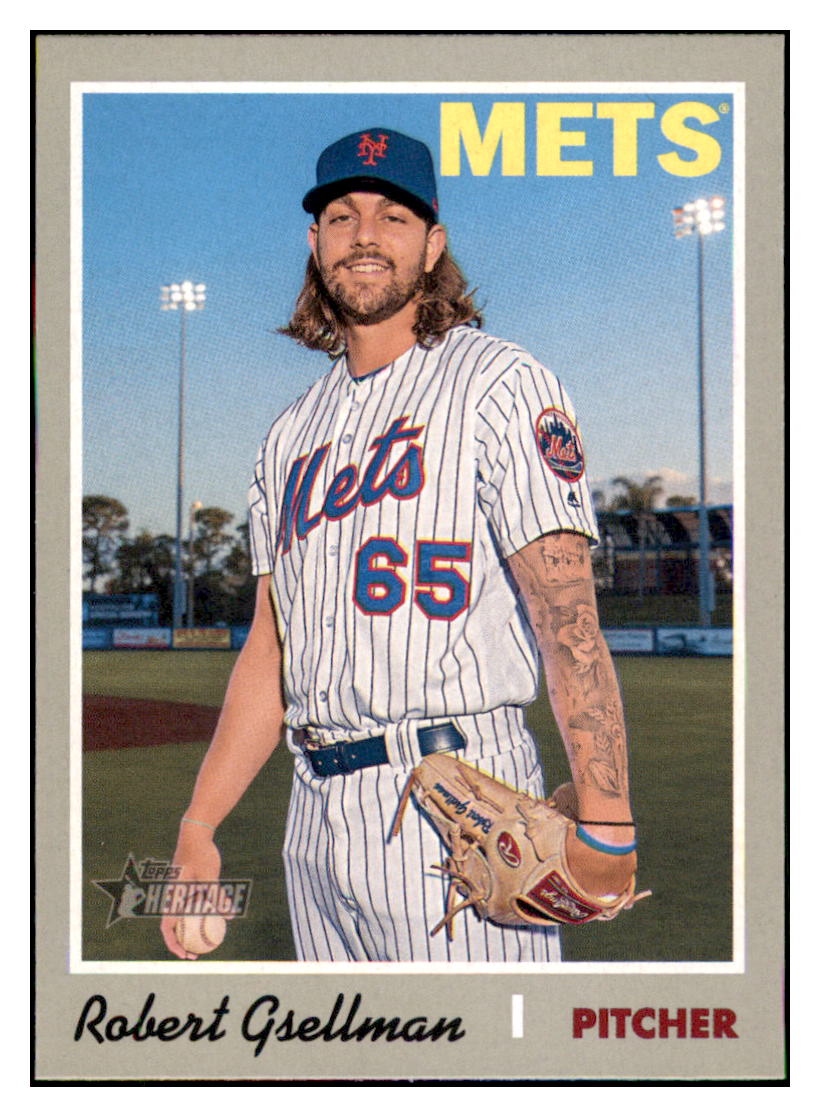 2019 Topps Heritage Robert
  Gsellman   New York Mets Baseball Card
  TMH1A simple Xclusive Collectibles   