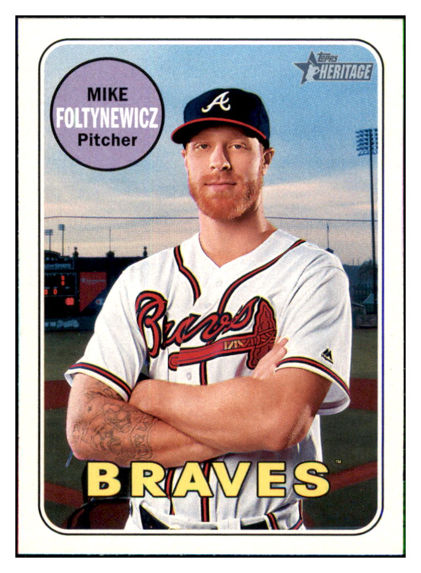 2018 Topps Heritage Mike
Foltynewicz Atlanta Braves Baseball
Card TMH1A_1a simple Xclusive Collectibles