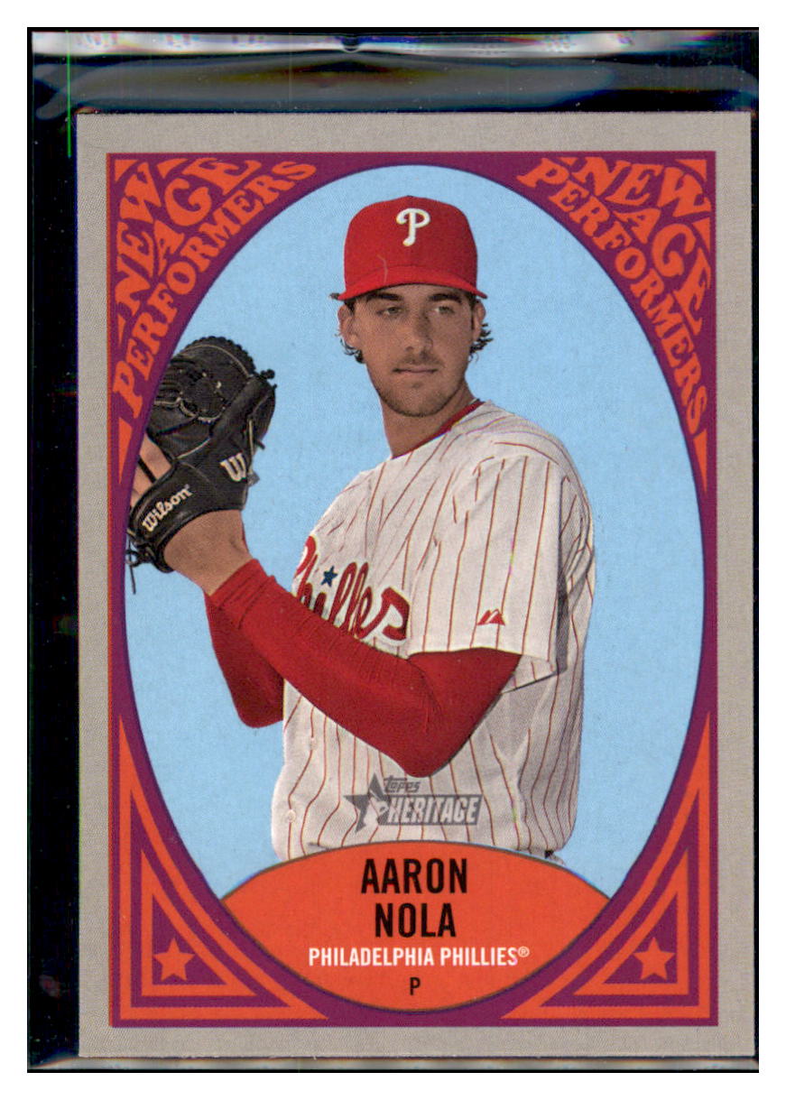 2019 Topps Heritage Aaron Nola Philadelphia Phillies #NAP-20 Baseball
card TMH1C simple Xclusive Collectibles