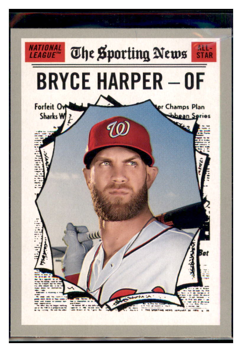 2019 Topps Heritage Bryce Harper    Washington Nationals #367 Baseball card
  PSA ALL TMH1C simple Xclusive Collectibles   