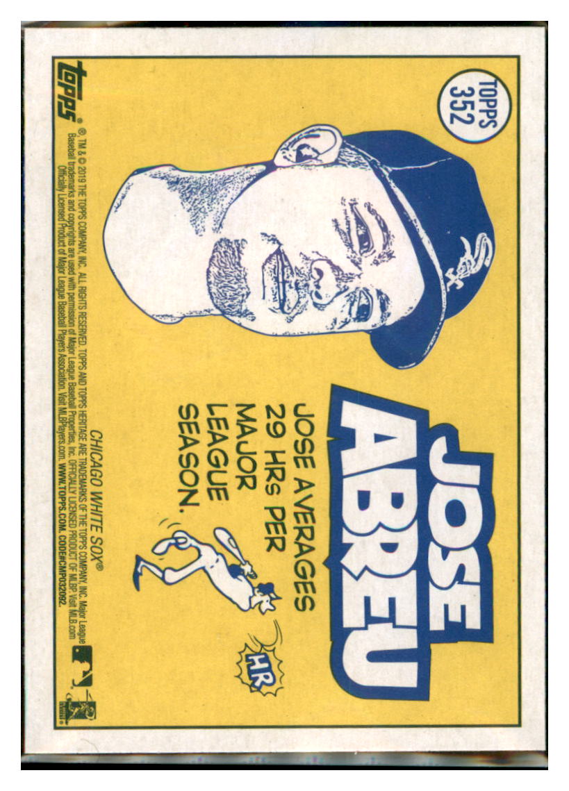 2019 Topps Heritage Jose Abreu    Chicago White Sox #352 Baseball card PSA
  ALL TMH1C simple Xclusive Collectibles