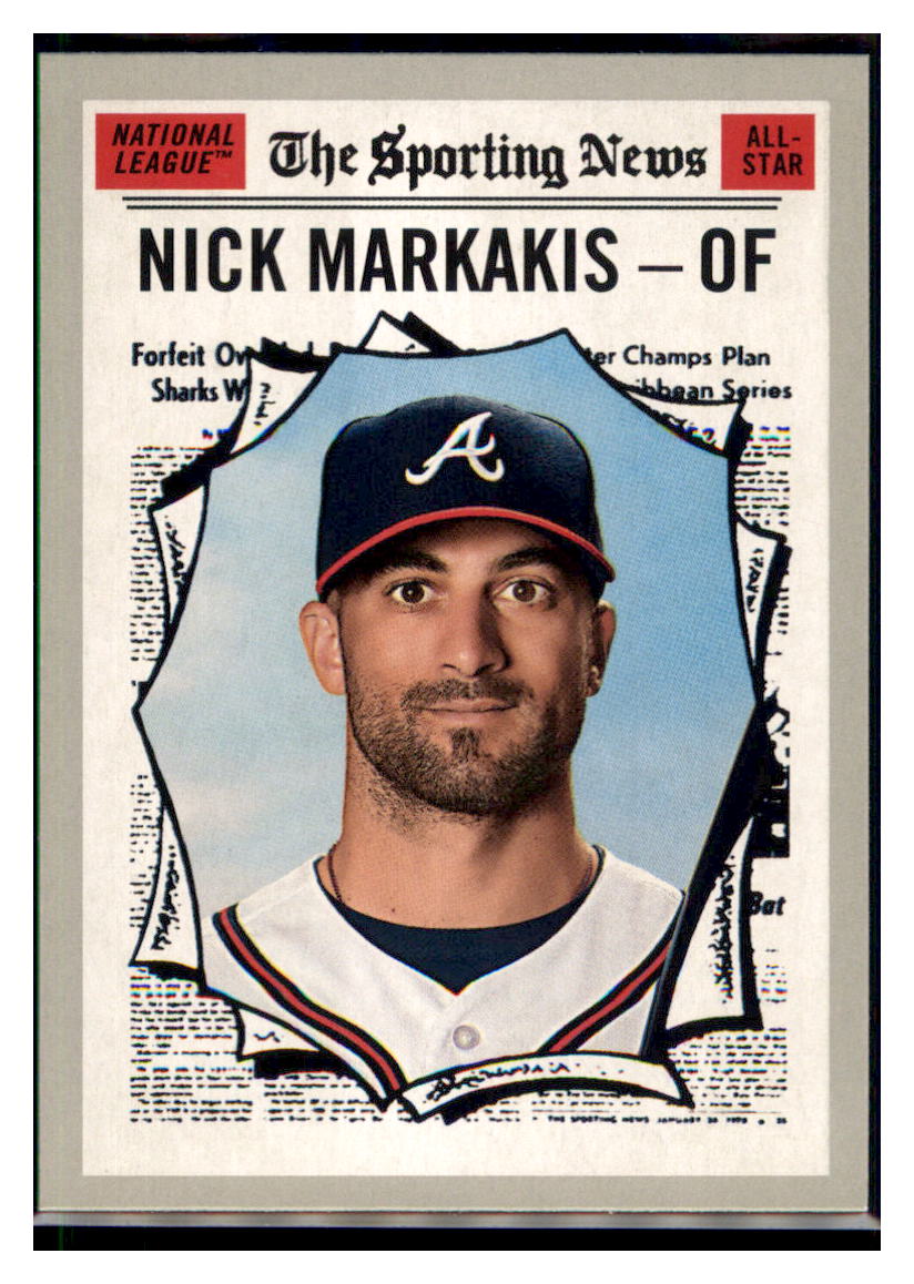 2019 Topps Heritage Nick Markakis Atlanta Braves #368 Baseball card
PSA TMH1C simple Xclusive Collectibles