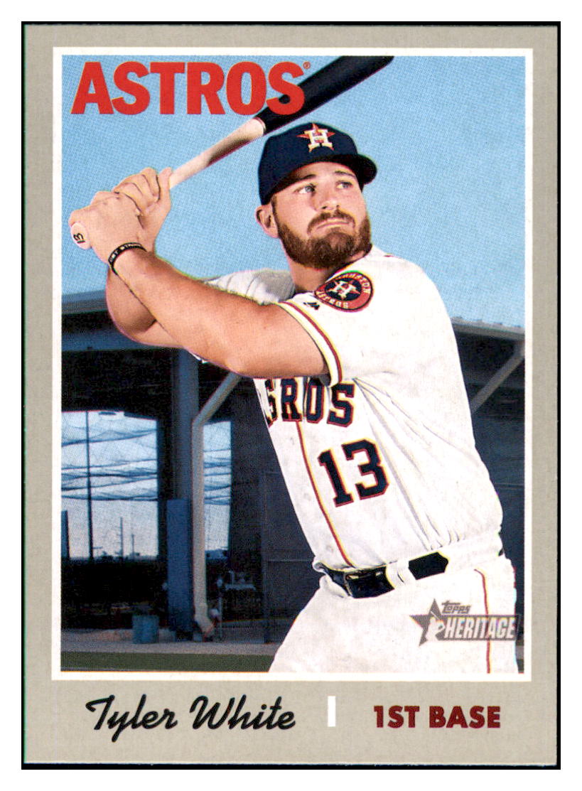 2019 Topps Heritage Tyler White Houston Astros #272 Baseball card TMH1C simple Xclusive Collectibles