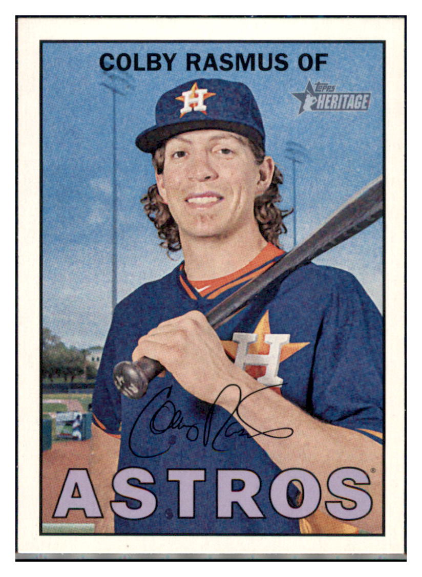 2016 Topps Heritage Colby Rasmus Houston Astros #83 Baseball card TMH1C simple Xclusive Collectibles