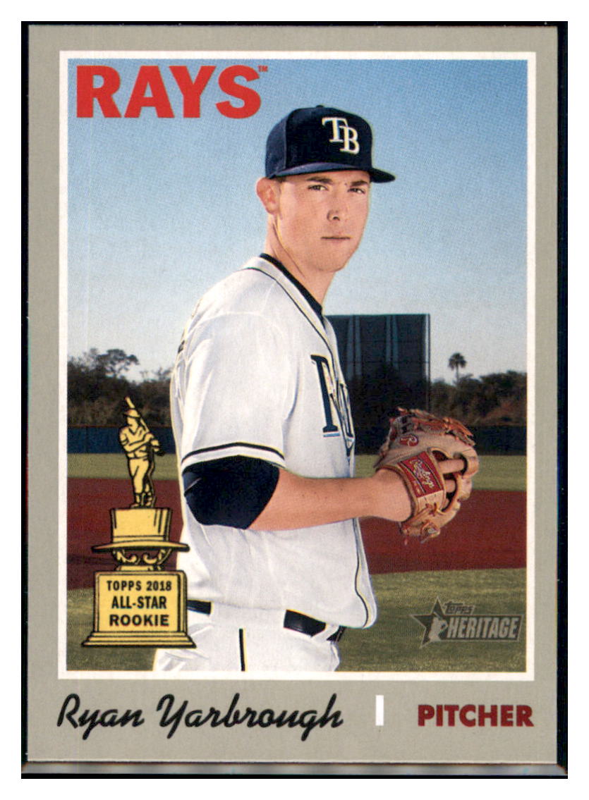 2019 Topps Heritage Ryan Yarbrough    Tampa Bay Rays #181 Baseball card   TMH1C simple Xclusive Collectibles