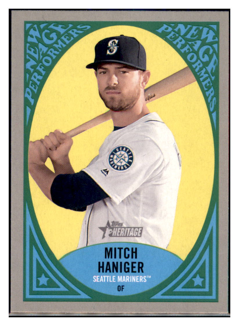 2019 Topps Heritage Mitch Haniger Seattle Mariners #NAP-9 Baseball
card TMH1C simple Xclusive Collectibles