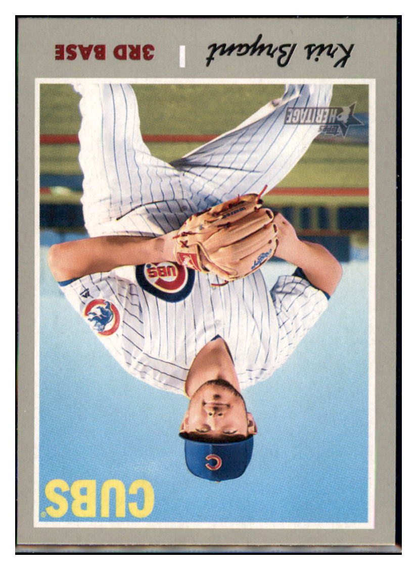 2019 Topps Heritage Kris Bryant Chicago Cubs #404 Baseball card TMH1C simple Xclusive Collectibles
