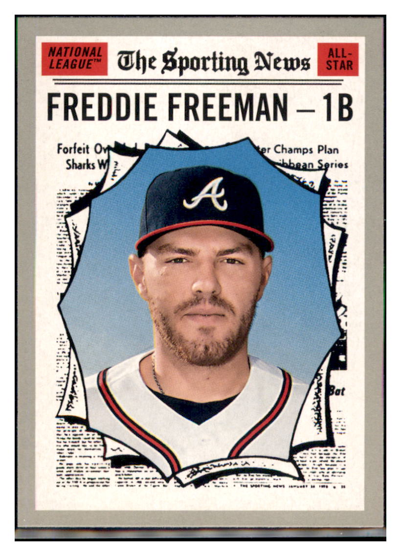 2019 Topps Heritage Freddie Freeman    Atlanta Braves #362 Baseball card PSA ALL
  TMH1C simple Xclusive Collectibles