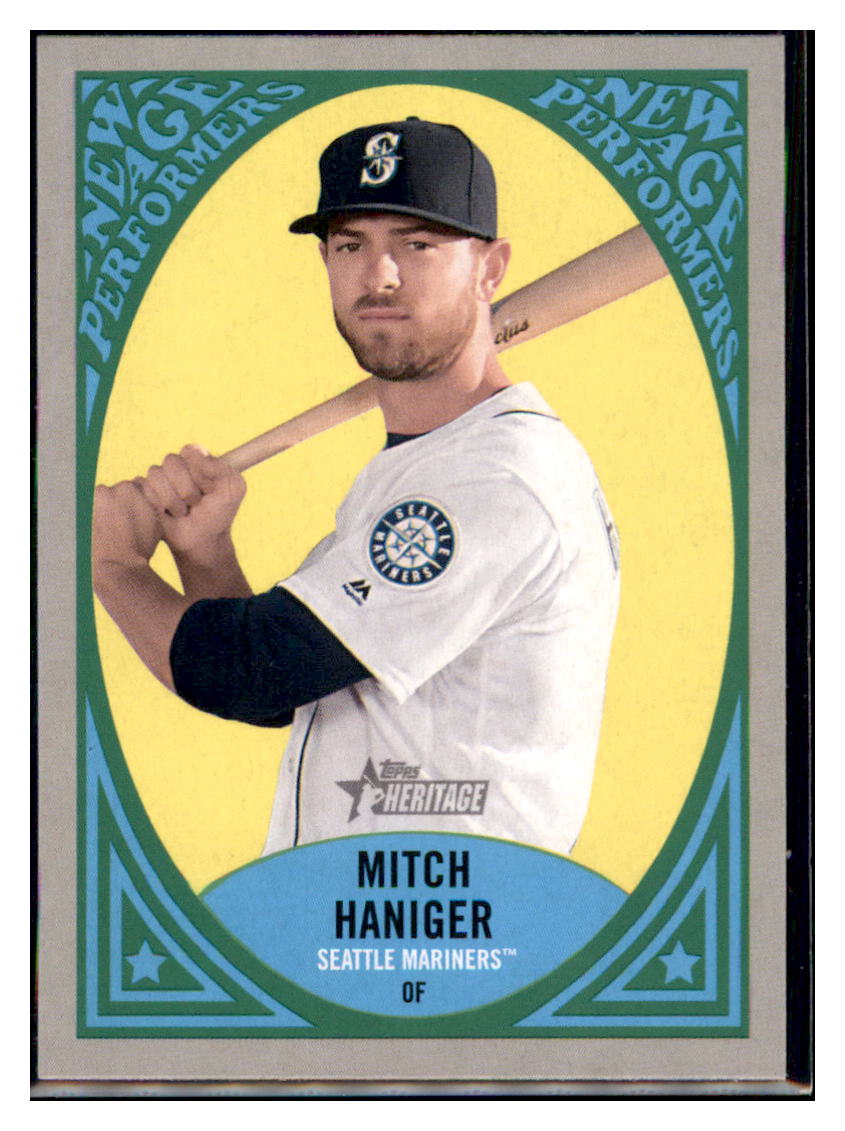 2019 Topps Heritage Mitch Haniger Seattle Mariners #NAP-9 Baseball
card TMH1C_1a simple Xclusive Collectibles