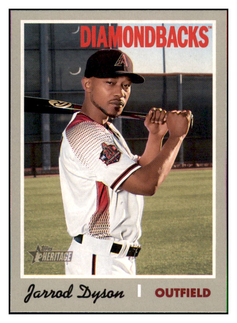 2019 Topps Heritage Jarrod Dyson    Arizona Diamondbacks #338 Baseball
  card   TMH1C simple Xclusive Collectibles   