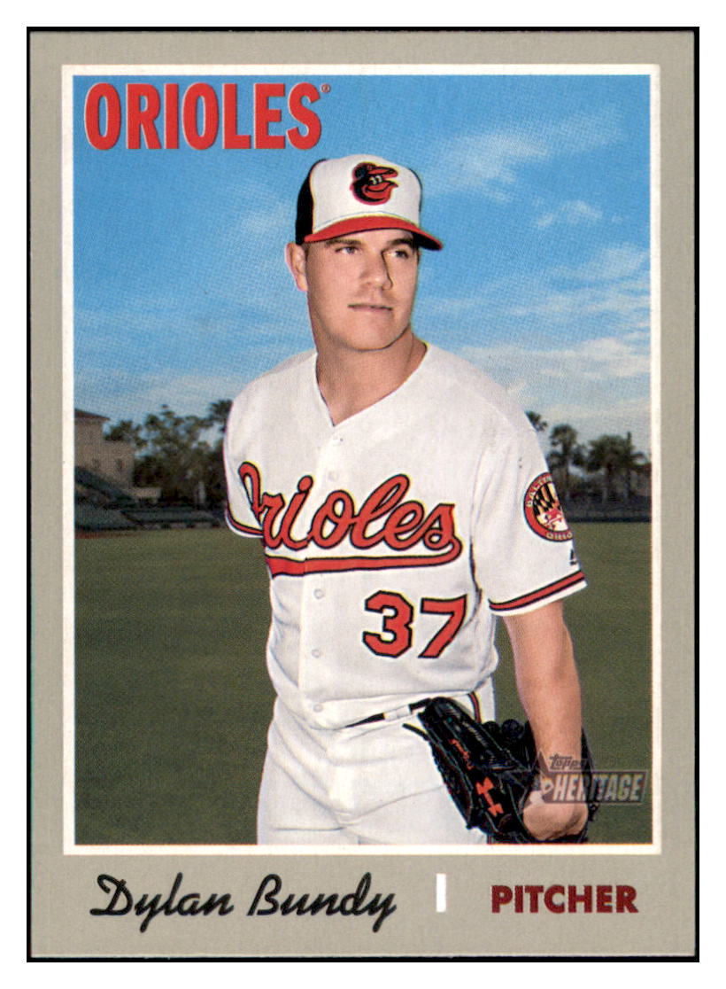 2019 Topps Heritage Dylan Bundy    Baltimore Orioles #319 Baseball card   TMH1C simple Xclusive Collectibles