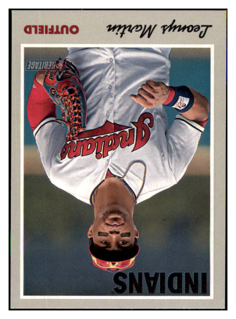 2019 Topps Heritage Leonys Martin Cleveland Indians #27 Baseball card TMH1C simple Xclusive Collectibles
