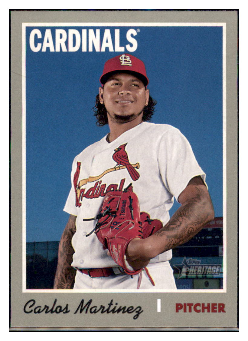 2019 Topps Heritage Carlos Martinez    St. Louis Cardinals #482 Baseball
  card   TMH1C simple Xclusive Collectibles   