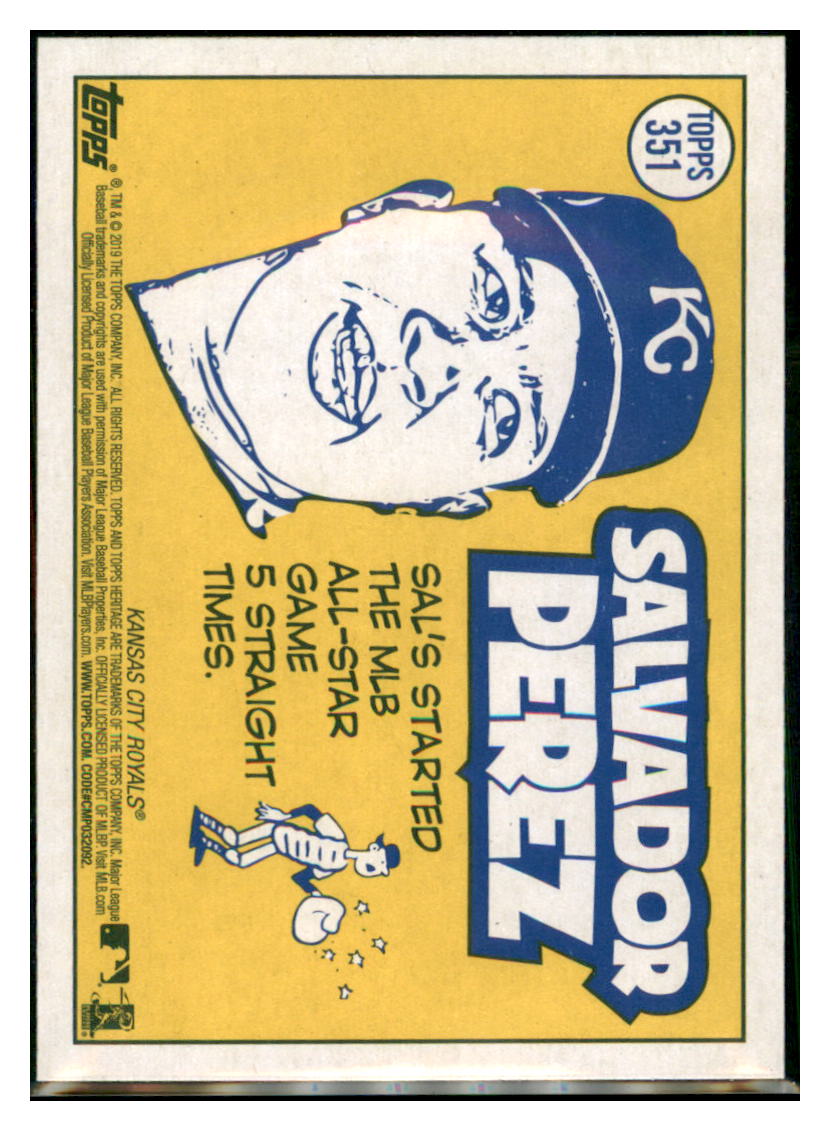 2019 Topps Heritage Salvador Perez Kansas City Royals #351 Baseball card PSA
ALL TMH1C simple Xclusive Collectibles