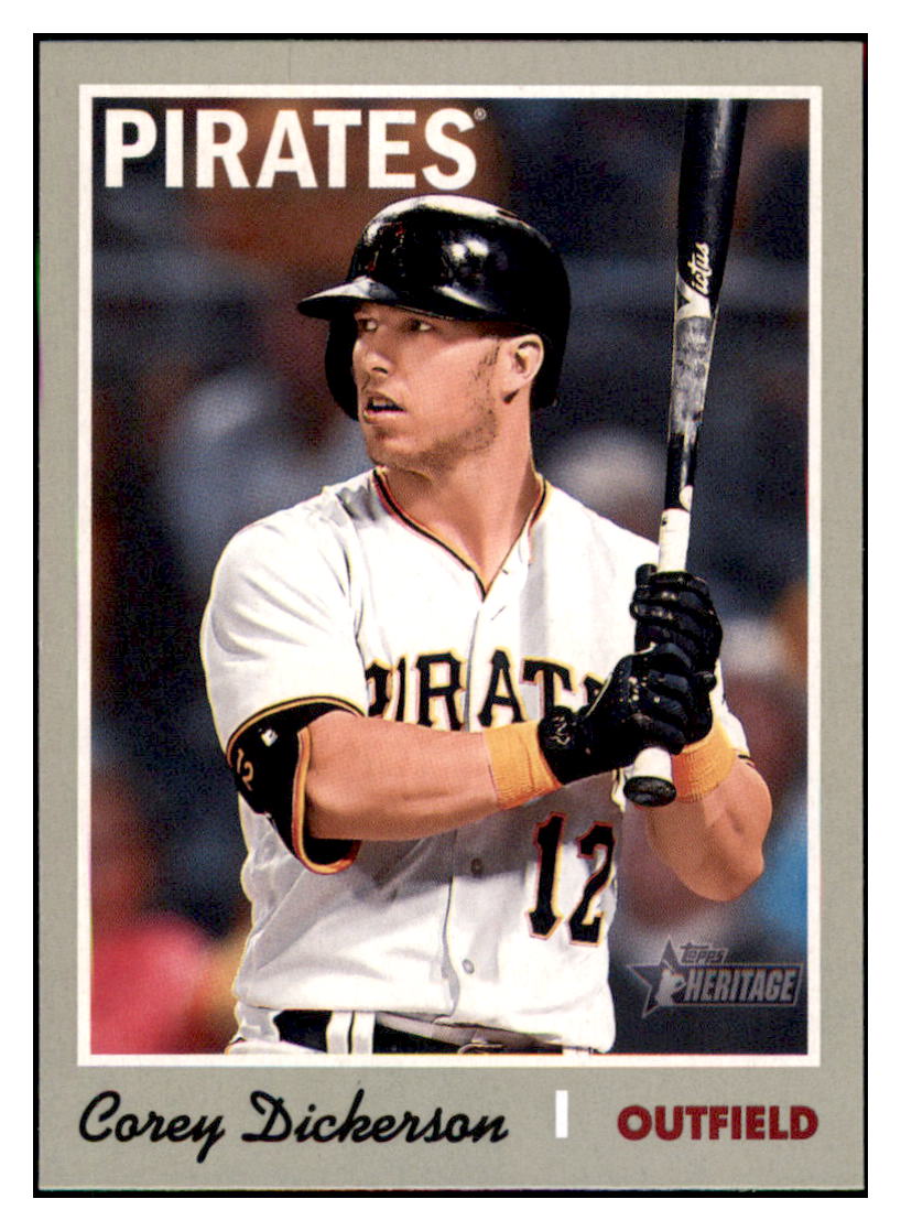 2019 Topps Heritage Corey Dickerson    Pittsburgh Pirates #188 Baseball
  card   TMH1C simple Xclusive Collectibles