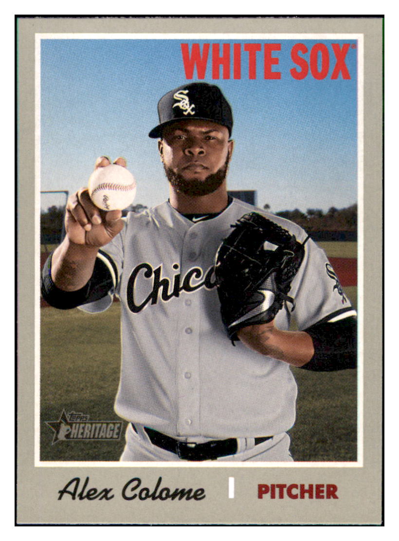 2019 Topps Heritage Alex Colome Chicago White Sox #342 Baseball card TMH1C simple Xclusive Collectibles