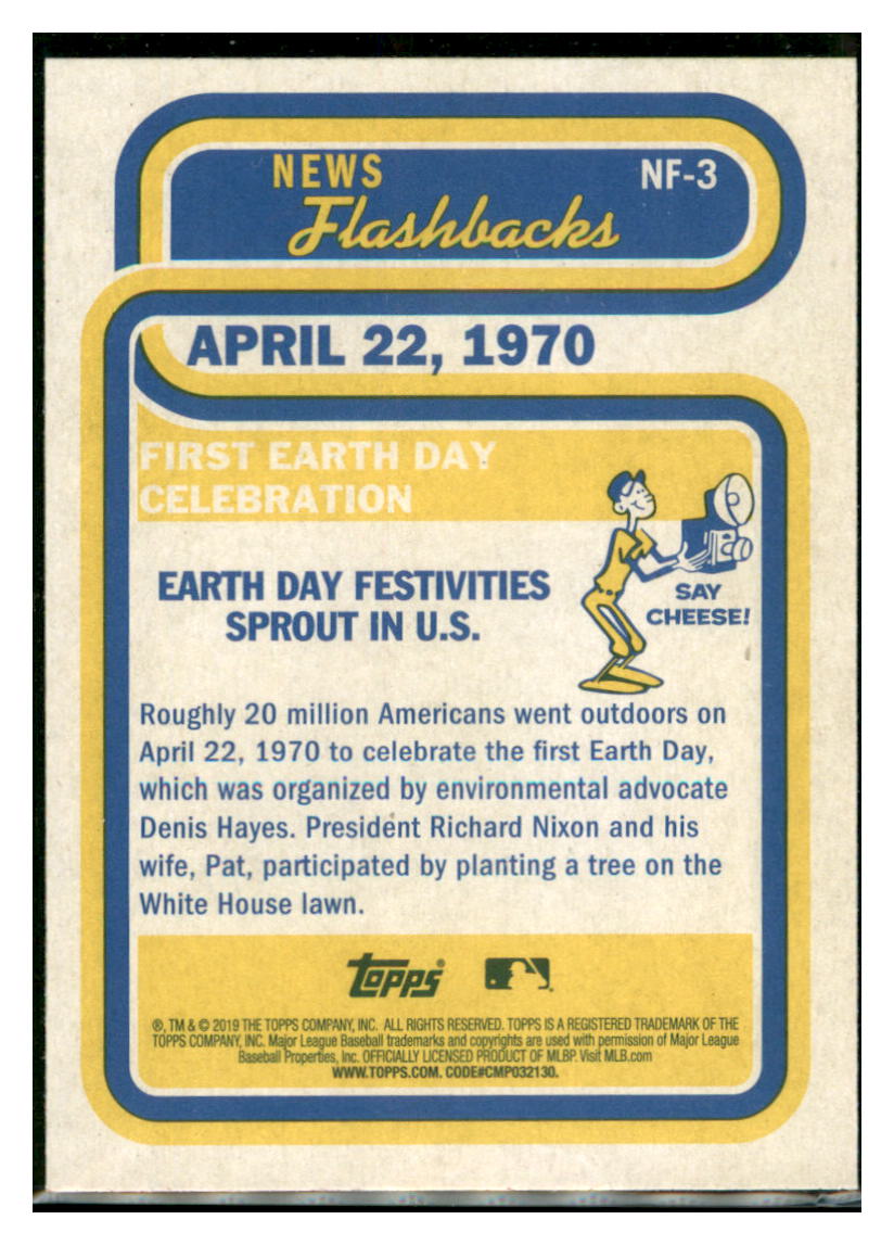 2019 Topps Heritage First Earth Day
Celebration #NF-3 Baseball
card TMH1C simple Xclusive Collectibles