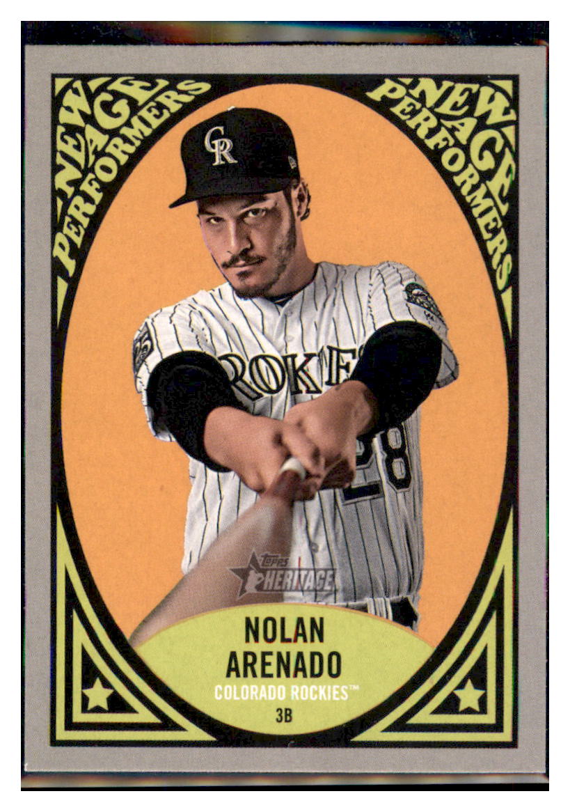 2019 Topps Heritage Nolan Arenado Colorado Rockies #NAP-22 Baseball
card TMH1C simple Xclusive Collectibles