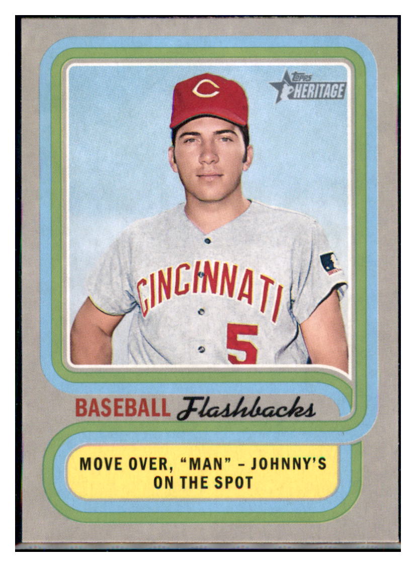 2019 Topps Heritage Johnny Bench Cincinnati Reds #BF-JB Baseball card TMH1C simple Xclusive Collectibles