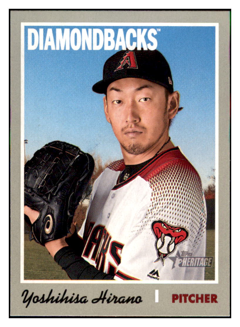2019 Topps Heritage Yoshihisa Hirano Arizona Diamondbacks #275 Baseball
card TMH1C simple Xclusive Collectibles