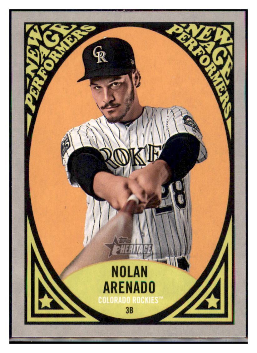 2019 Topps Heritage Nolan Arenado Colorado Rockies #NAP-22 Baseball
card TMH1C_1b simple Xclusive Collectibles