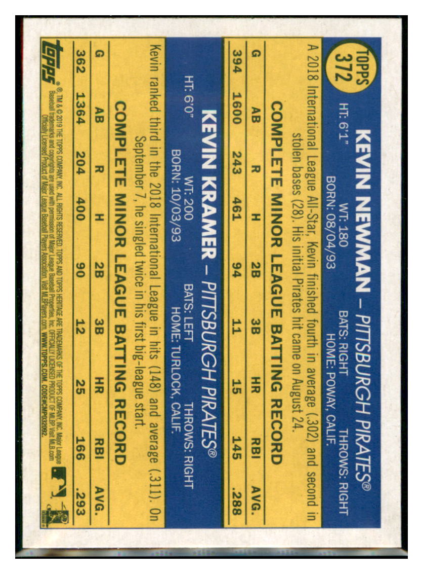 2019 Topps Heritage Andrew Velazquez /
Nick Ciuffo RC, RS Tampa Bay Rays
#381 Baseball card TMH1C simple Xclusive Collectibles