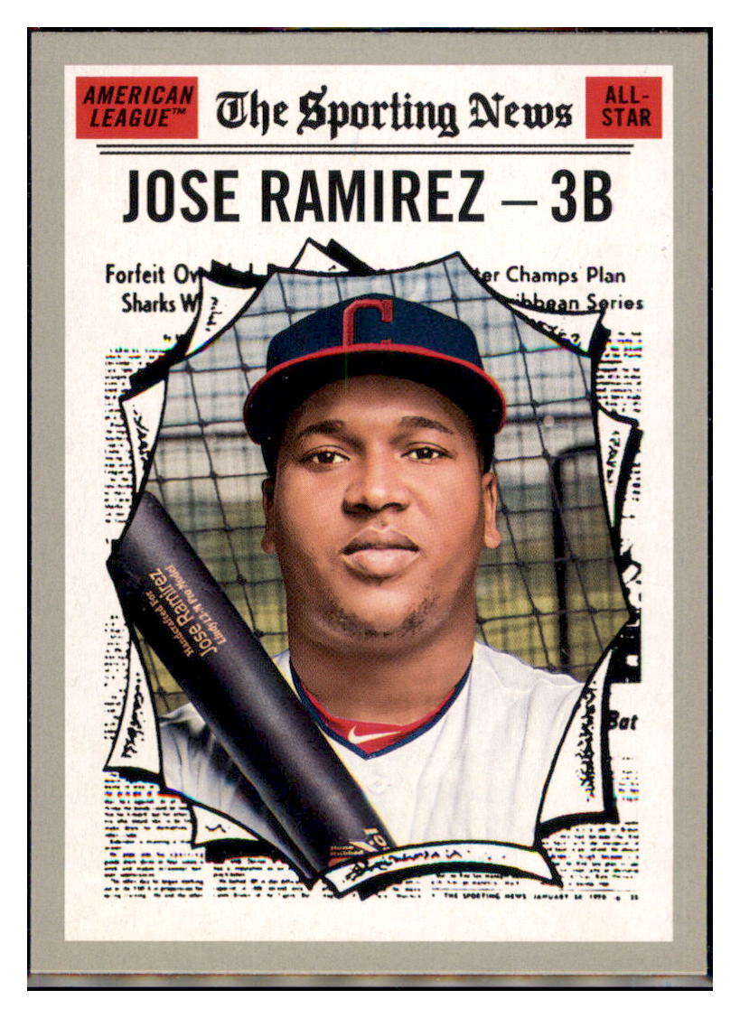 2019 Topps Heritage Jose Ramirez    Cleveland Indians #355 Baseball card PSA
  LEAGUE' TMH1C simple Xclusive Collectibles