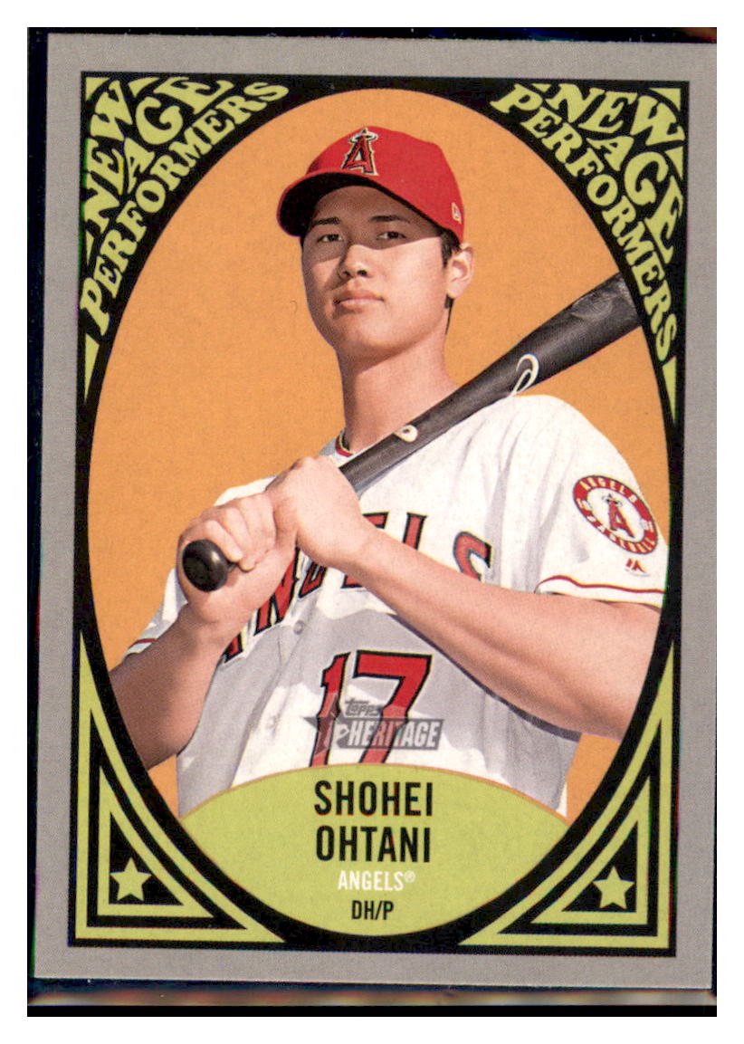 2019 Topps Heritage Shohei Ohtani Los Angeles Angels #NAP-14 Baseball
card TMH1C simple Xclusive Collectibles