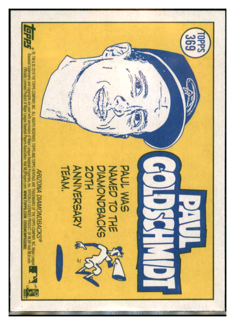 2019 Topps Heritage Paul Goldschmidt Arizona Diamondbacks #369 Baseball card
PSA TMH1C simple Xclusive Collectibles