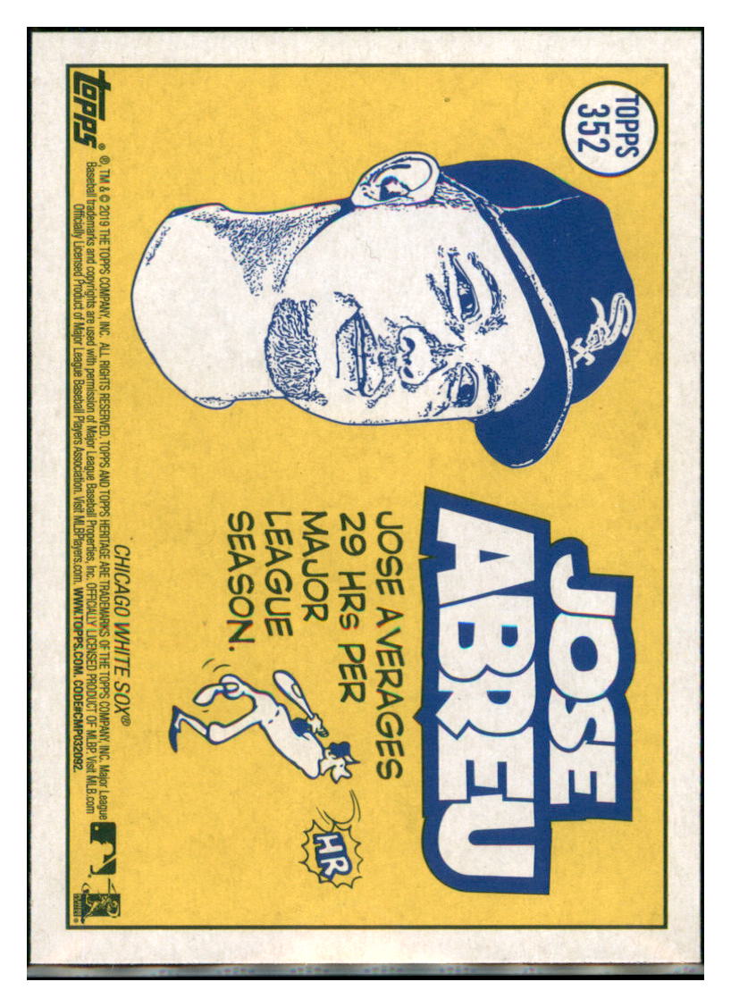 2019 Topps Heritage Jose Abreu Chicago White Sox #352 Baseball card
PSA TMH1C simple Xclusive Collectibles