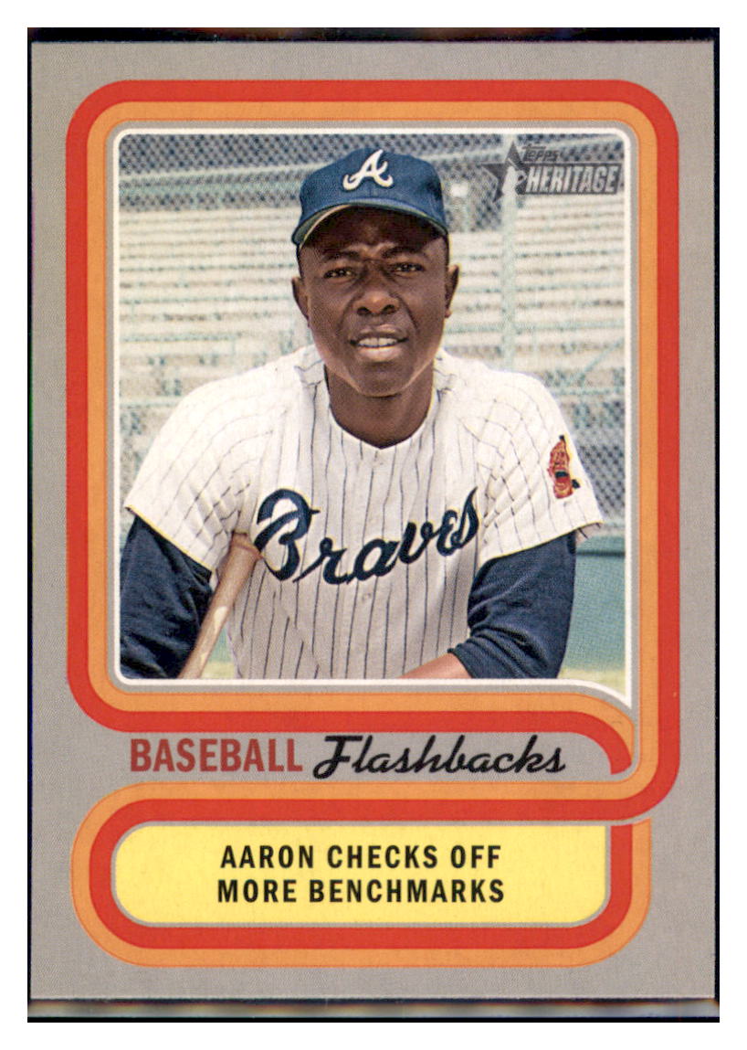 2019 Topps Heritage Hank Aaron    Atlanta Braves #BF-HA Baseball card   TMH1C simple Xclusive Collectibles