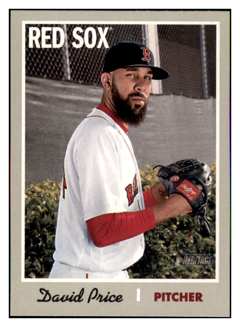 2019 Topps Heritage David Price    Boston Red Sox #191 Baseball card   TMH1C simple Xclusive Collectibles