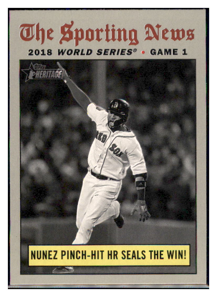 2019 Topps Heritage Nunez Pinch-Hit HR
Seals the Win! WSH Boston Red Sox
#305 Baseball card TMH1C simple Xclusive Collectibles