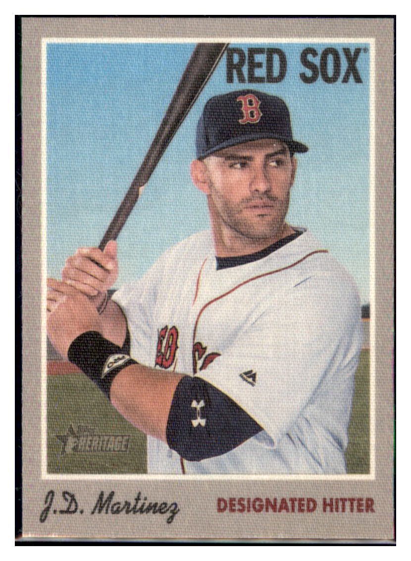 2019 Topps Heritage J.D. Martinez Boston Red Sox #475 Baseball card TMH1C simple Xclusive Collectibles